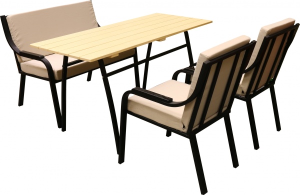 Комплект меблів UBC Group Тевен з текстилем бежевий 