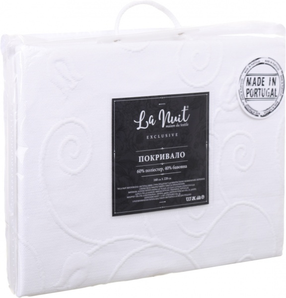 Покривало Patricia 160x220 см La Nuit білий 