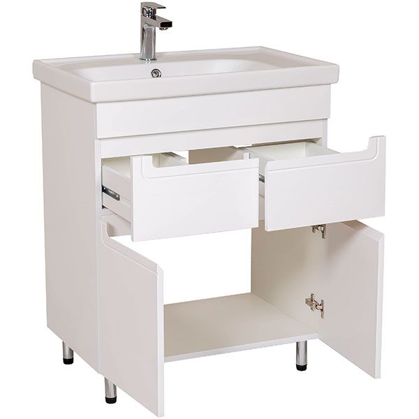 Тумба напольная Aqua Rodos Омега с умывальником Frame 70 см