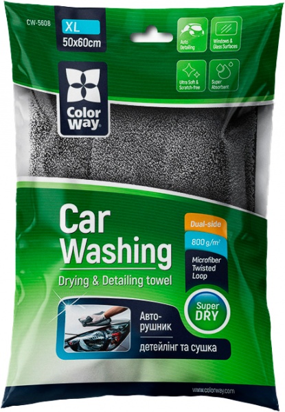 Мікрофібра Super Dry 800gsm 50х60см ColorWay 1 шт.