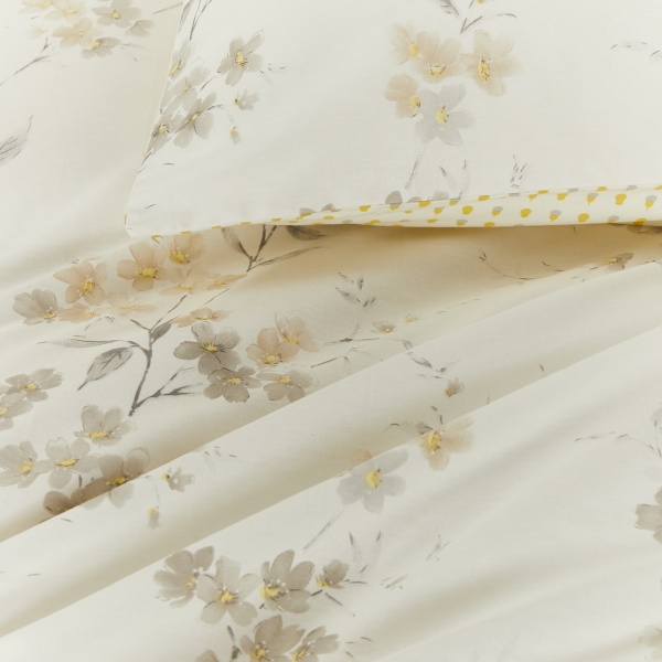 Комплект постільної білизни Matina 2 жовтий із білим La Nuit 