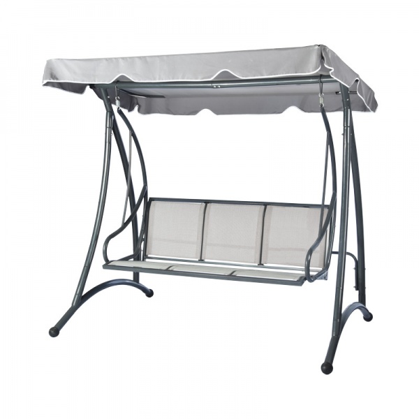 Гойдалка з навісом Viktoriа 194х119х170 см сірий 