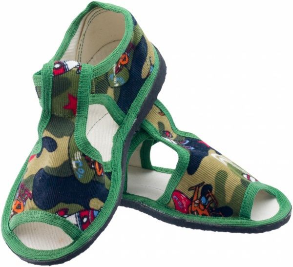 Капці для хлопчиків Экотапок р.27 зелений 1075 