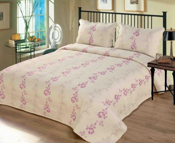 Покривало стьобане 240х260 см + 2 наволочки 50х70 см 0930 240x260 см Zastelli 