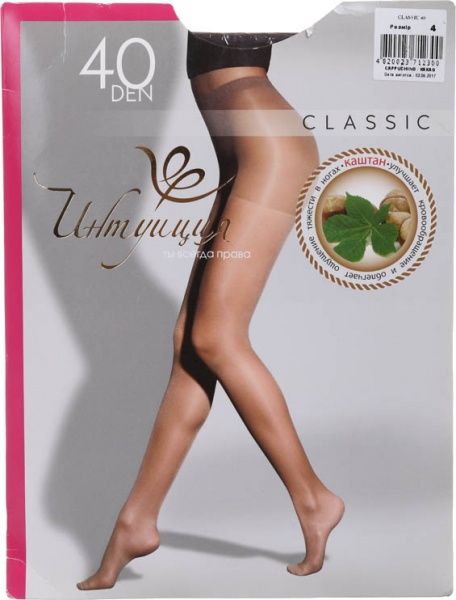 Колготки женские Интуиция Класcика 40 den р. 4 какао 