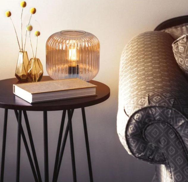 Настольная лампа Miorro Bravo 1x40 Вт Е27 черный/янтарный 51-310-010