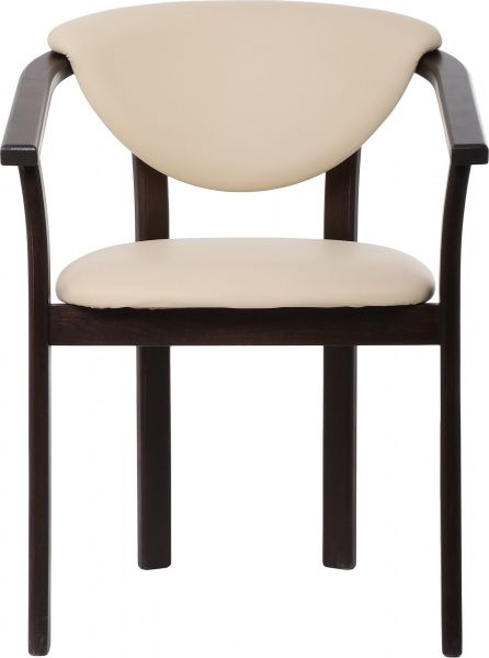 Стілець обідній з підлокітниками Скіф МП Аліса флай 2207 венге/кремовий