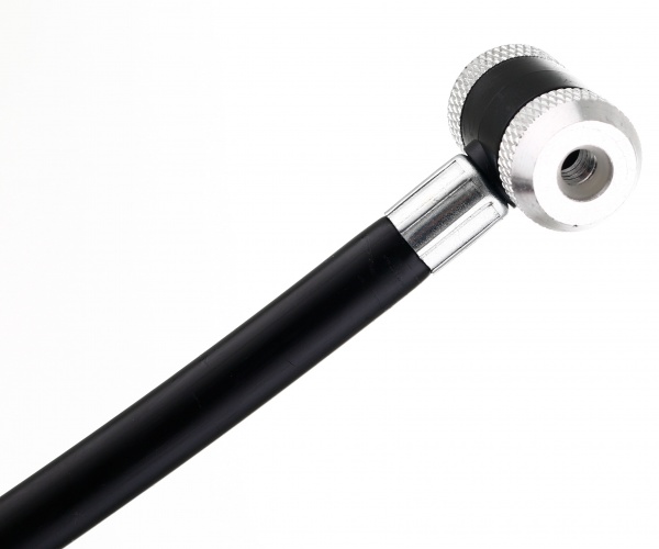 Насос для велосипеда MaxxPro 24x235 мм серебряный с черным M19-02A