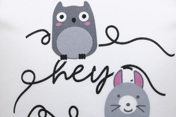 Піжама для дівчаток Фламінго Сови р.104 рожевий із малюнком 245-222-28 