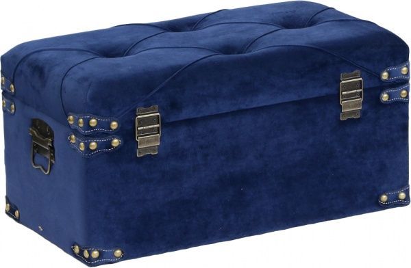 Скриня-пуф Art&Crafts Велюр 57х30х29 см синій 
