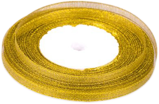 Лента для упаковки парча 0,5 см 20 м в ассортименте