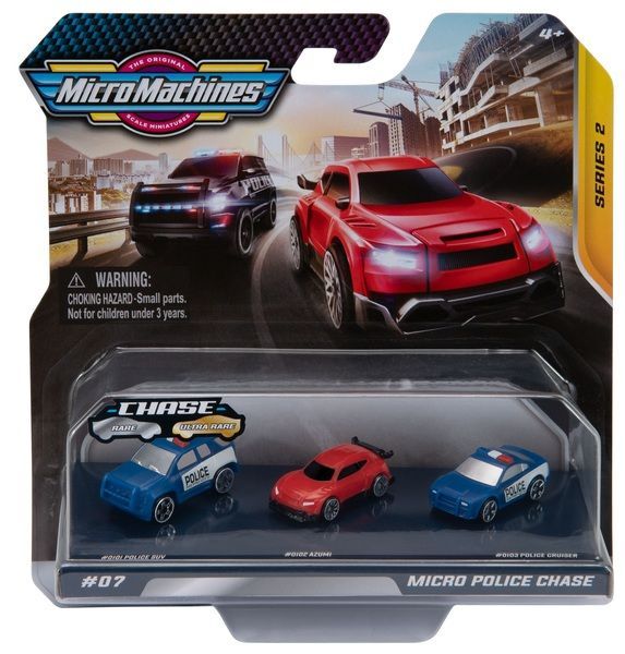 Игрушечный набор Micro Machines MICROMACHINES Полиция (3 шт.) 6606085