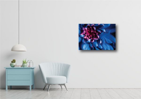 Декор настенный Цветок синий 42x59,4 см синий 