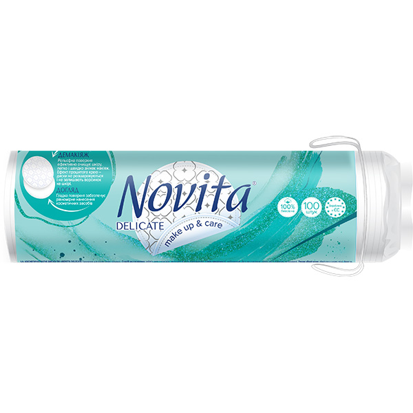Ватні диски Novita delicate make up & care 100 шт.