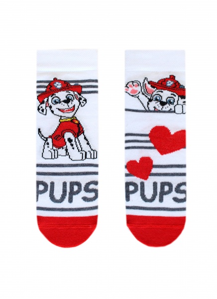 Шкарпетки унісекс Conte-Kids 3072 Paw Patrol (малюнок) 361 р.19-20 білий 