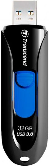Флеш-память USB Transcend JetFlash 790 32 ГБ USB 3.0 black (TS32GJF790K)   — фото 1