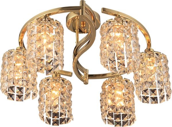 Світильник стельовий Altalusse Світильник Altalusse INL-1130C-08 золото, E14 8х40Вт 8x40 Вт E14 золотий INL-1130C-08 Gold 