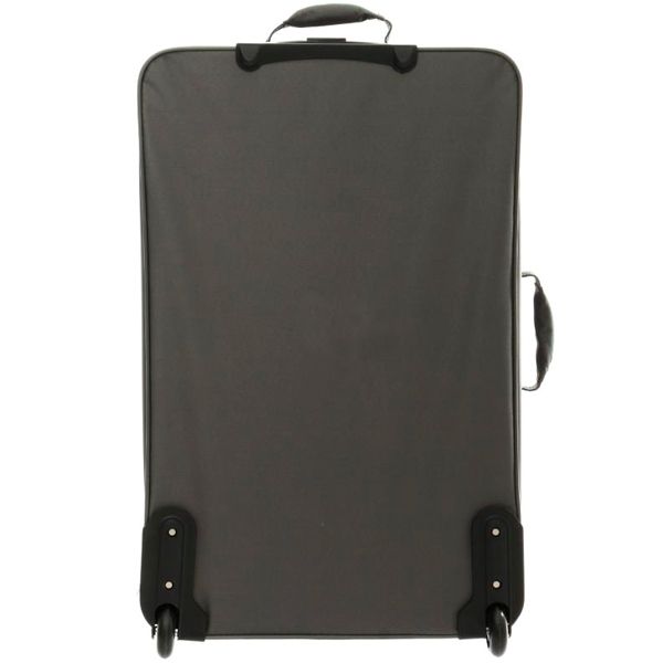 Чемодан Underprice 1020NC серый с зеленой полоской 71х45х23 см