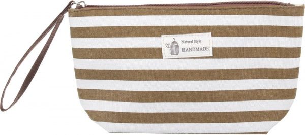 Косметичка Полоска B5108 коричневый 