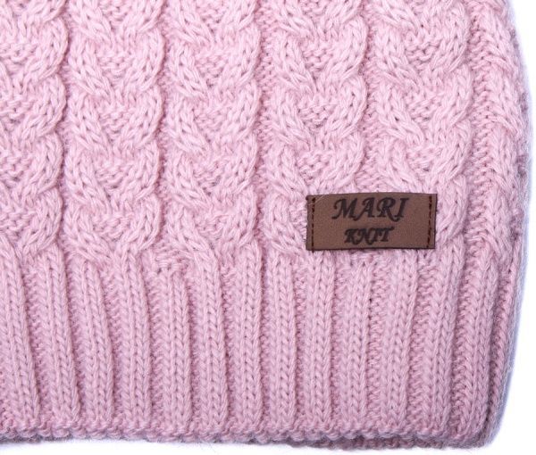 Шапка Mari-Knit 0822 р.48-50 світла пудра 
