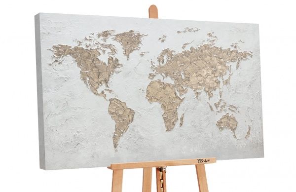 Картина Карта мира 80x120 см Юрис Проф Арт 