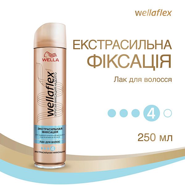 Лак для волосся Wella Wellaflex Екстрасильна фіксація 250 мл