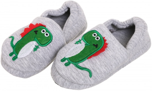 Капці дитячі Динозавр р.32/33 сірий KD-4 