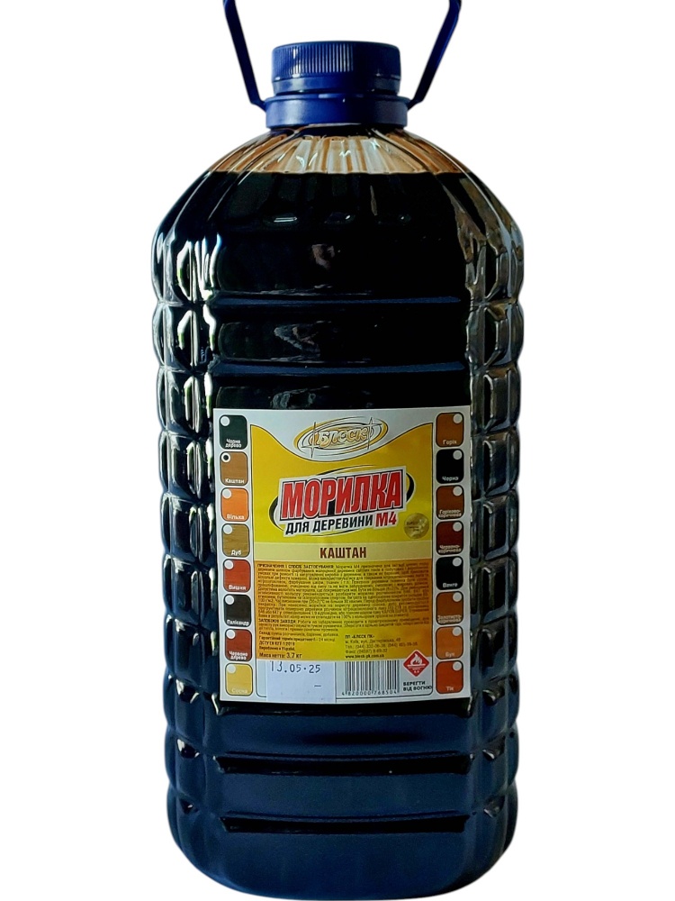 Морилка спиртова Блеск М4 каштан мат 3,7 кг