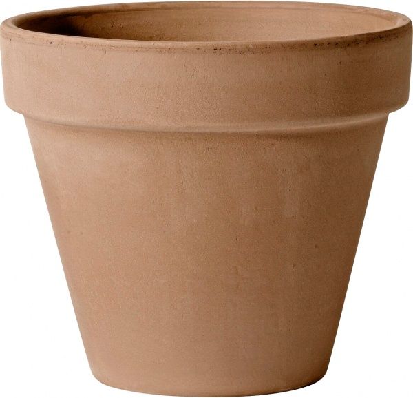 Горшок керамический DEROMA гладкий 17х15х1,7 круглый мокко 
