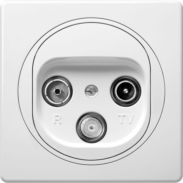 Розетка TV+R+SAT Aling-Conel Eon білий E612S.0