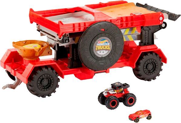 Трек Hot Wheels Грузовик-трансформер Скоростной спуск серии Monster Trucks GFR15