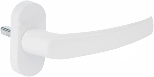 Ручка пластикова біла 