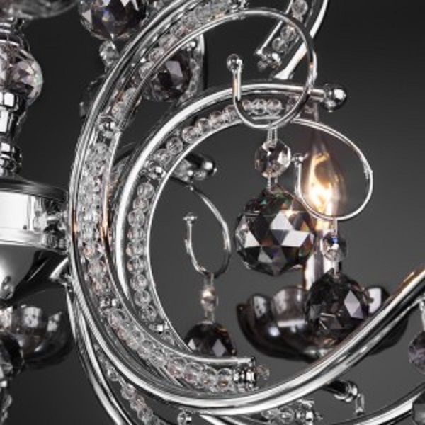 Люстра подвесная Strotskis Brezza 8x60 Вт E14 хром 10107/8 