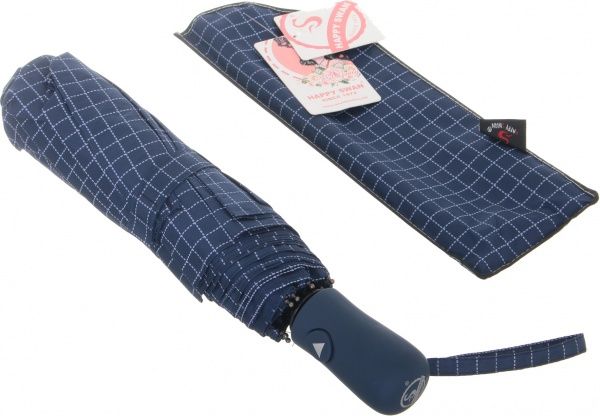 Парасолька Абстракція, складна, автомат синій 