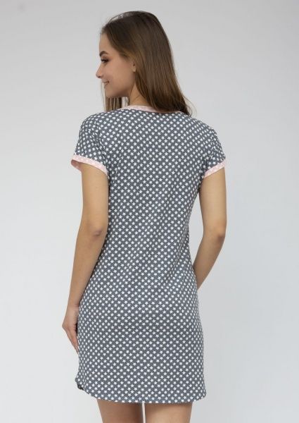 Ночная рубашка Roksana Stars 707/16055 р. М бело-серый 