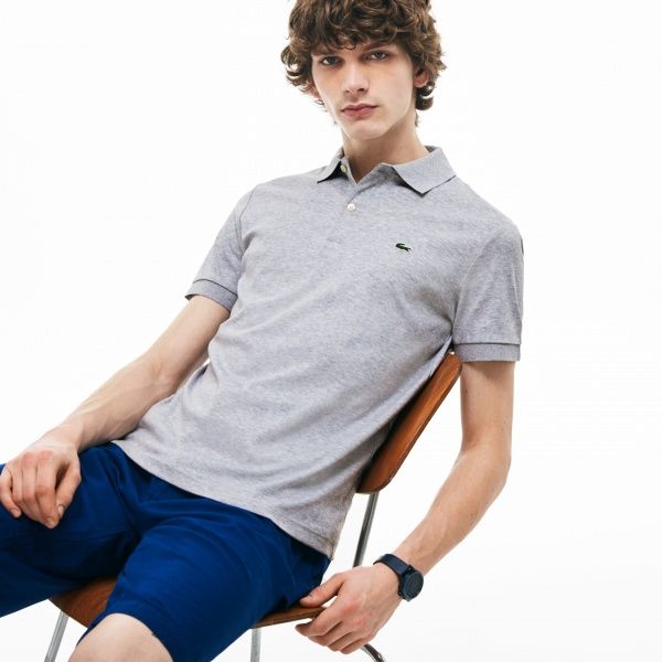 Поло Lacoste Men s S/S polo DH2050CCA р.7 сірий