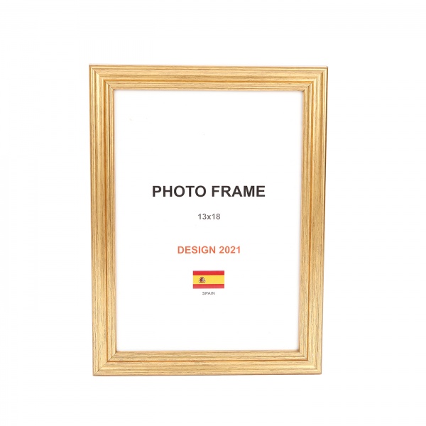 Рамка для фото 1 фото 13х18 см золото 