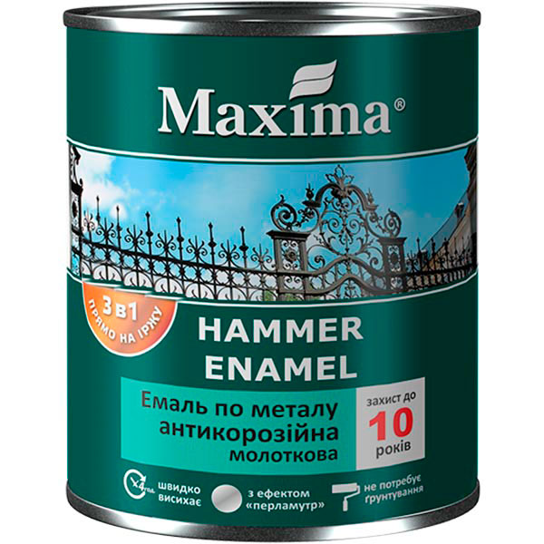 Емаль Maxima антикорозійна 3в1 Молоткова бронзова 2.3 кг