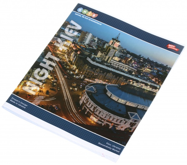 Тетрадь школьная с глитером 60 листов в клеточку в ассортименте Мечты сбываются