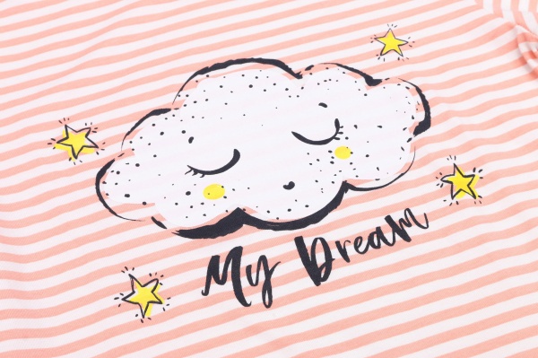 Піжама дитяча для дівчаток KOSTA 1494-7 р.146–152 персиковий 