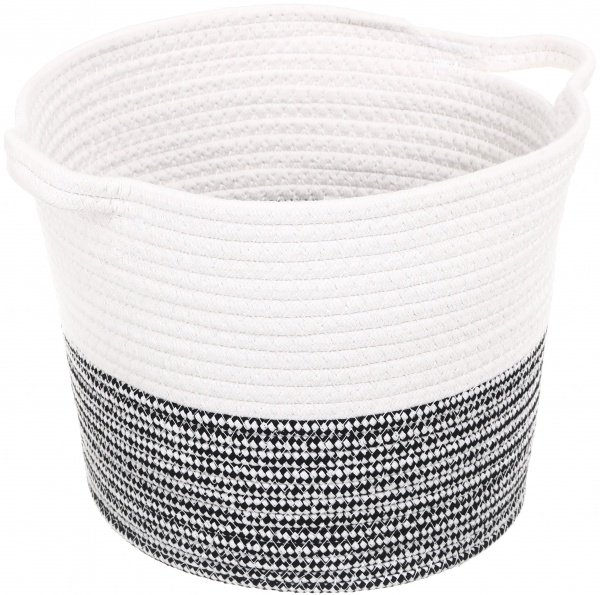 Кошик Elegance S 27х23х24 см EG92620 біло-сірий 