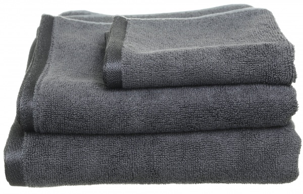 Полотенце махровое Glossy 30x50 см антрацит Texpol 