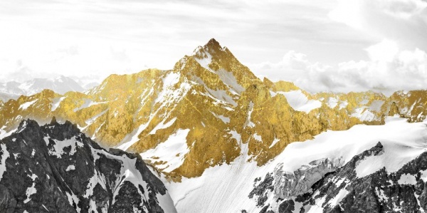 Картина на зеркале Золотая гора 120x60 см ТЕРРАВОЛ 