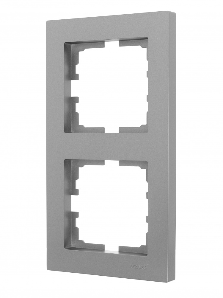 Рамка двомісна Lezard Vesna горизонтальна сірий 742-3500-152