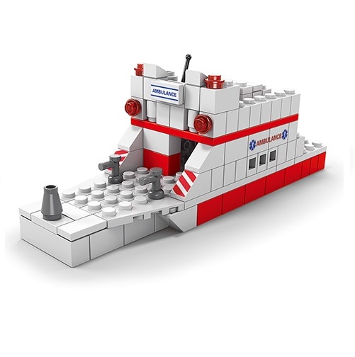 Конструктор SHANTOU YISHENG Скорая помощь 1000 деталей K8857-5