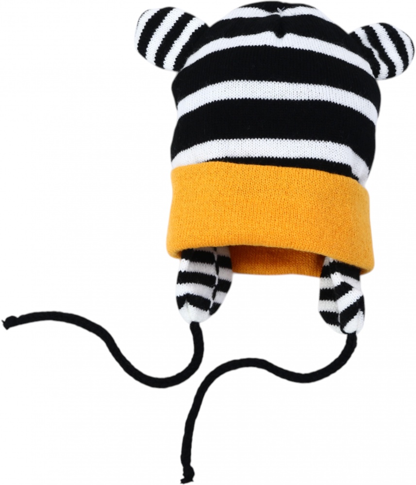 Шапка HW дитяча з мотузочками р.46-48 помаранчевий у смужку