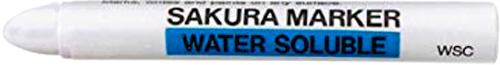 Маркер Sakura водорастворимый для временной маркировки WATER SOLUBLE 15 мм WSC#50 белый 
