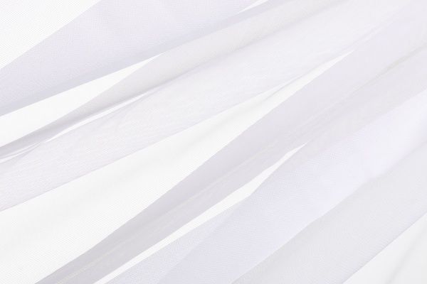 Тканина тюлева смужки на сітці 300 см 645167/119 білий 