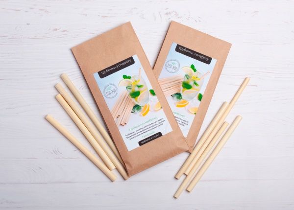 Трубочки для коктейлей з камыша