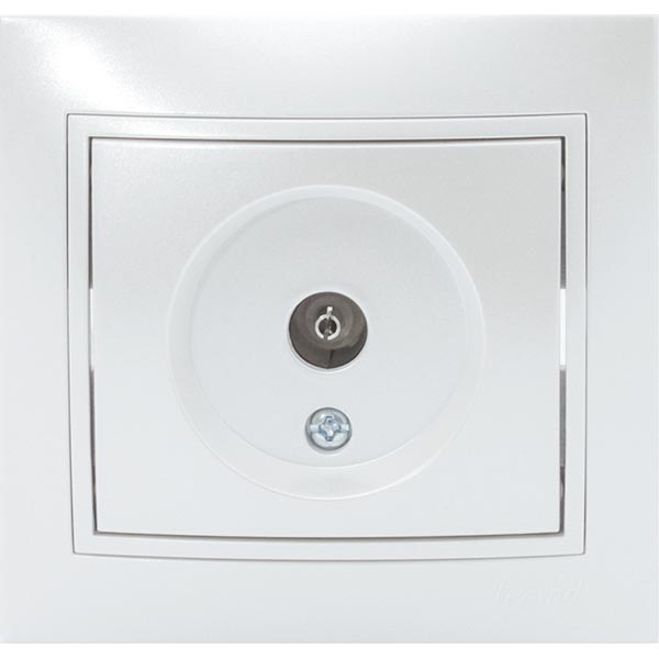 Розетка TV проходная Lezard Mira 701-3030-129 белый